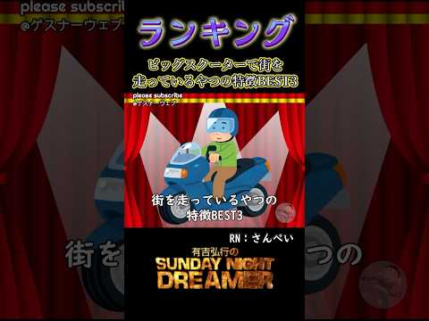 ランキング「ビッグスクーターで街を走ってるやつの特徴BEST3」