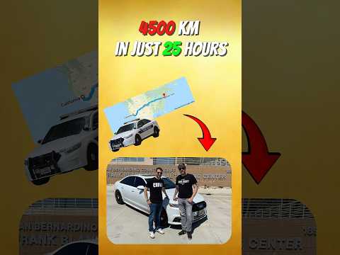 4500 KM in 25 Hours Using a Cop Car#automobile#cars#shots#carculture#cartok#viral#audi#automobile