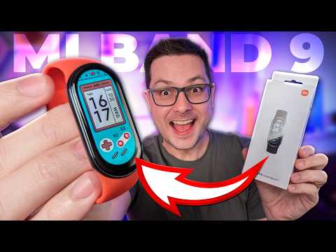 Xiaomi MI BAND 9: tela COM BRILHO INCRÍVEL e NOVOS SENSORES! Review COMPLETO!