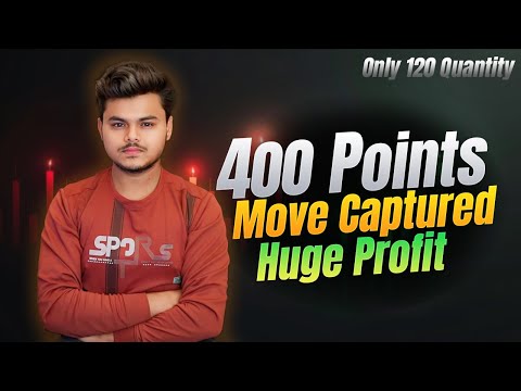 Intraday Live Trade || Sharp Falling Move Captured || Big Profit Using Low Quantity