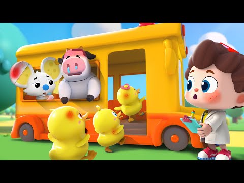 عجلات الاسعاف تدور وتدور | حيوانات المزرعة | اغاني اطفال | بيبي باص | BabyBus