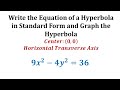 Hyperbola Concepts and Properties