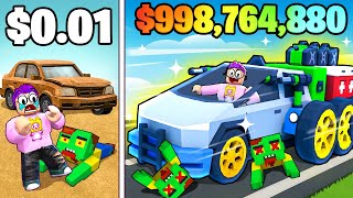We Go MAX LEVEL In ROBLOX BUILD A CAR TO KILL ZOMBIES!?