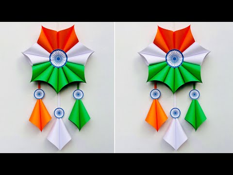 DIY Republic Day Wallhanging Craft // Tricolor wall decoration ideas // 26th January special craft