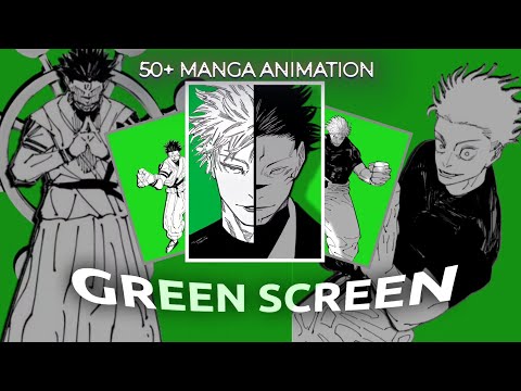 Jujutsu kaisen 50+ character manga animation huge pack for editing