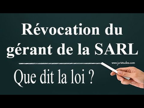 Révocation du gérant de la SARL (OHADA)