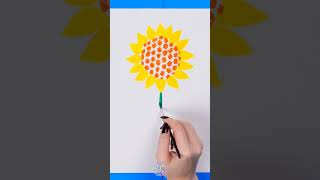 No Art Skills? Paint This Perfect Sunflower! 🙅‍♀️🌻