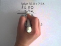 Adding and Subtracting Decimals to the Thousandths Place
