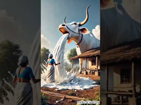 انظر ماذا حدث لهذه البقره 😱