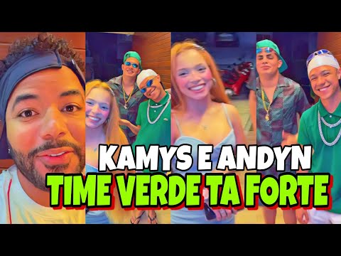 KAMYLINHA CHEGOU JUNTO COM ANDYN 😱+DEBOCHOU DA DANNYNHA 🫣TIME VERDE TA FORTE 🍀