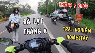 Đà Lạt Tháng 8 - Thông chốt an toàn QL20 Thiện Red trải nghiệm Homestay cùng bạn gái