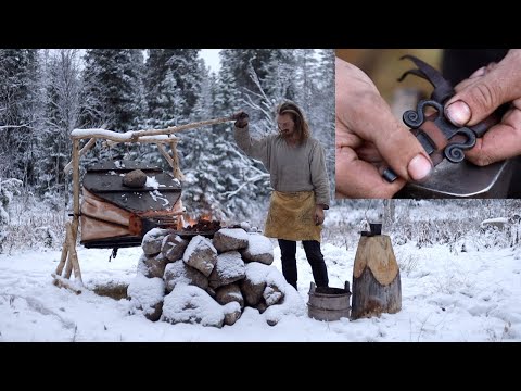 Making leather belt - blacksmithing