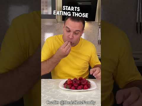Worm In Strawberries #shorts