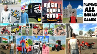 Playing Top 7 Games To Beat INDIAN BIKES DRIVING 3D Game (Who's Best)