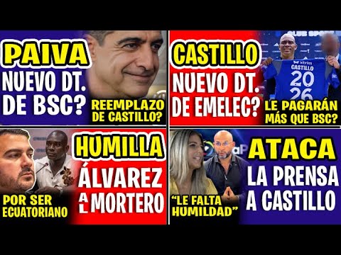 LE PAGARÁN MÁS? SEGUNDO ALEJANDRO CASTILLO NUEVO TÉCNICO DE EMELEC?, VITO MUÑÓZ LO CONFIRMÓ