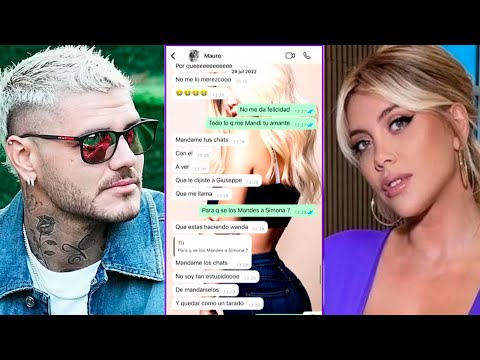 LOS CHATS DE ICARDI PIDIENDO EXPLICACIONES A WANDA NARA POR EL ENCUENTRO CON KEITA BALDÉ