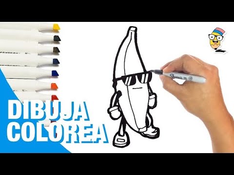 Dibuja y colorea a BANANA de Stumble Guys | Dibujos para niños