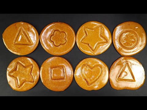 SQUID GAME //DALGONA //CANDY SATISFYING ASMR - CHALLENGE TRIGGERS 💥
