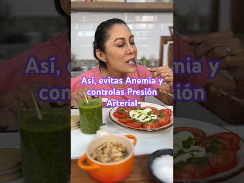 Evita ANEMIA y controla la Presión. ADEREZO DE ESPINACAS fácil y saludable #shorts #addy #recetas