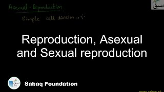 Reproduction, Asexual and Sexual reproduction