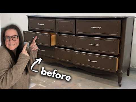 Glam Autumn Aesthetic | How to Repaint Already Painted Furniture