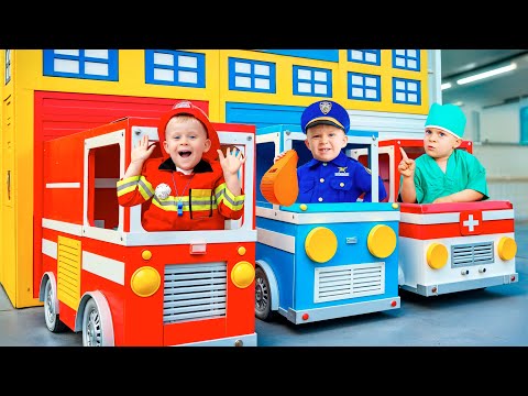 Oliver and Roma at KidZania Dubai