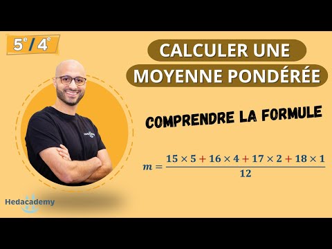 COMMENT CALCULER UNE MOYENNE PONDÉRÉE ?