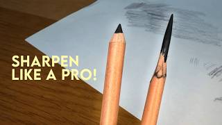 How to sharpen a pencil like an ARTIST! ✏️