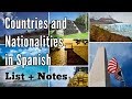 Exploring Spanish Speaking Countries and Nationalities