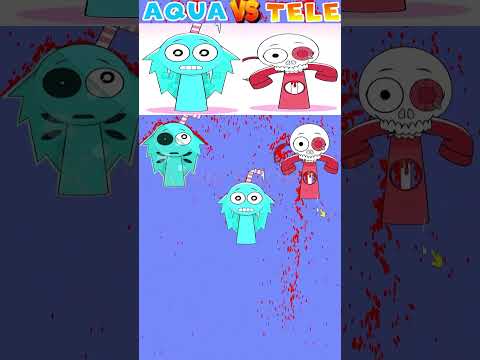 Aqua VS Tele - Incredibox Sprunki \ 2d