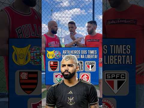 Artilheiros dos times brasileiros na Libertadores! #brasileirão #futebol #flamengo #libertadores
