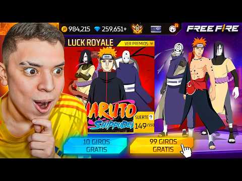 ¡LA SKIN GRATIS DEL CAPITULO 2 DE NARUTO X FREE FIRE! 🔥 ( NO ES ITACHI )