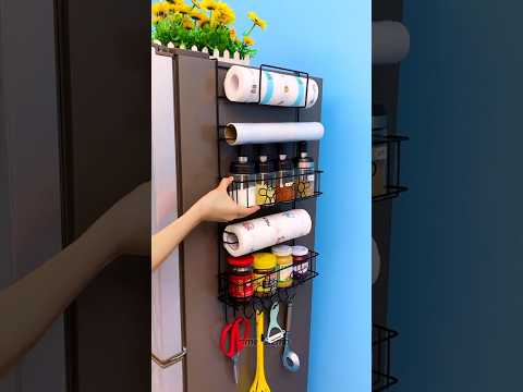 Refrigerator Side Hanger #shorts #gadgets #kitchenstorage #products