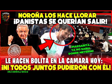 AMLO ¡LO FELICITO! NOROÑA PONE A LLORAR A PANISTAS HOY ¡MORENA LOGRÁ TRIUNFO EN LA CAMARA!