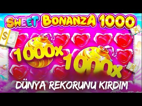 SWEET BONANZA 1000 🍭 DÜNYA REKORUNU KIRDIM !! #slotoyunları
