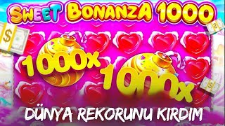 SWEET BONANZA 1000 🍭 DÜNYA REKORUNU KIRDIM !! #slotoyunları