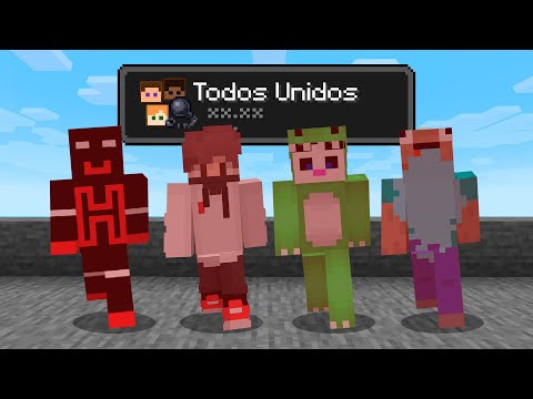 MINECRAFT pero COMPARTO DAÑO con AMIGOS