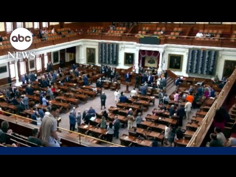 YouTube video thumbnail: Texas Democrats Return to State Clearing Way for New Congressional Maps