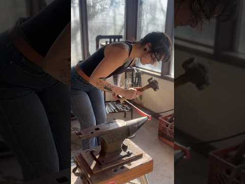 Why buy one when you can build one? Cheers! 🍻 #blacksmith#anvil#farrier#handmade#satisfying#asmr