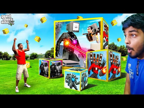 GTA 5 : OPENING $1 to $1,000,000 CAMERAMAN LUCKY BOXES😱| Skibidi Toilets | Gta 5 tamil | Gta tamilan