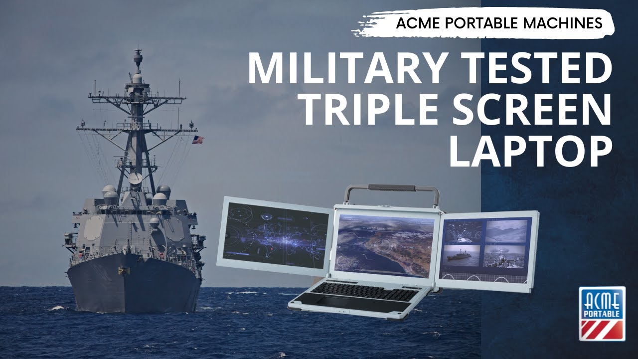 Triple Screen Mil-Spec Laptop - NotePAC III Pro V!