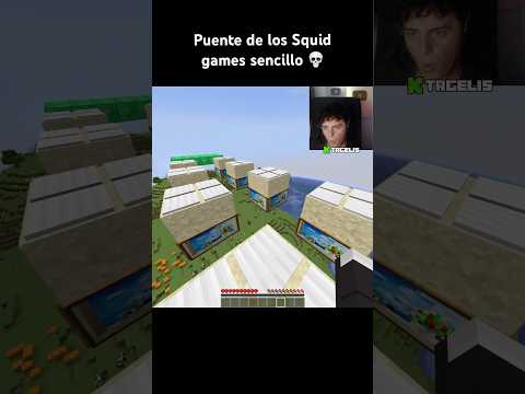 ¡Squid games en Minecraft, Puente sencillo! 💀🫵🏼 #minecraft #shorts #viral