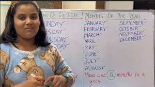 Days of the week #Months of the year #Basic English #grammar #English