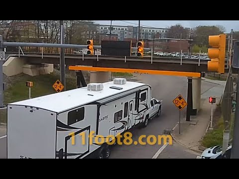 Camper A/C units chewed off by hungry 11foot8+8 bridge