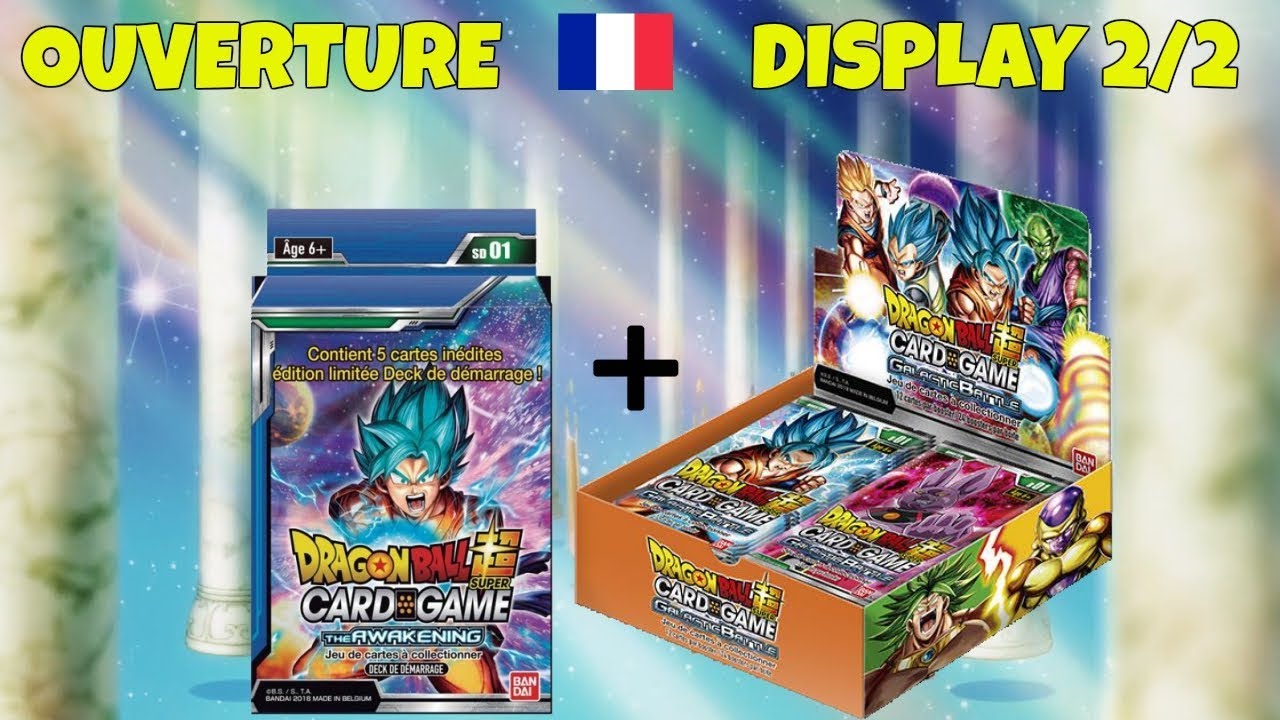 DRAGON BALL SUPER CARD GAME BT1 : OUVERTURE DISPLAY 2/2 + STARTER VF [Galactic Battle]