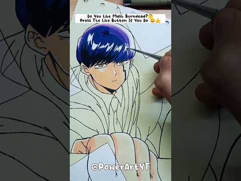 Stained Art Mash Burndead 😯 || Mashle magic and muscles #shorts #anime #mashle