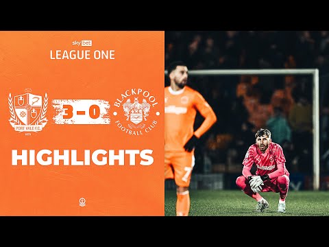 Highlights | Port Vale v Blackpool