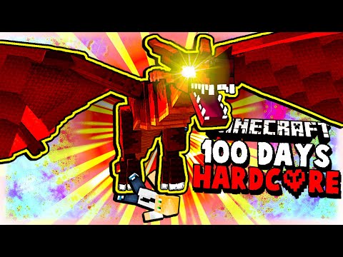 I Spent 100 Days Hunting Dragons In Minecraft