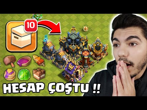 TÜM SANDIK ÖĞELERİNİ KULLANDIM !! HESAP COŞTU ! - Clash Of Clans