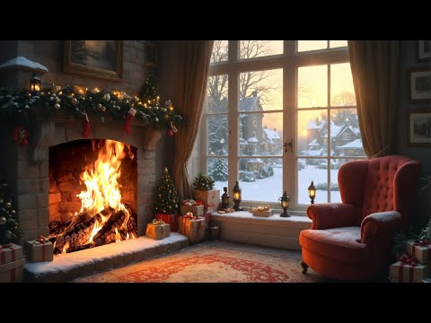 Get cozy this winter with relaxing Christmas music and gentle fireplace crackling ambience